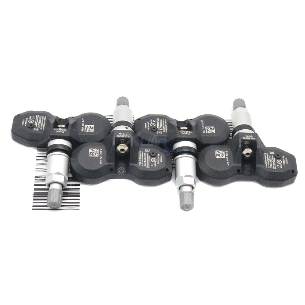 433MHz TPMS Tire Pressure Sensors (4pcs) for Audi A4, A6, for A8 , Q7, R8, for Cayenne , and Cayman. v