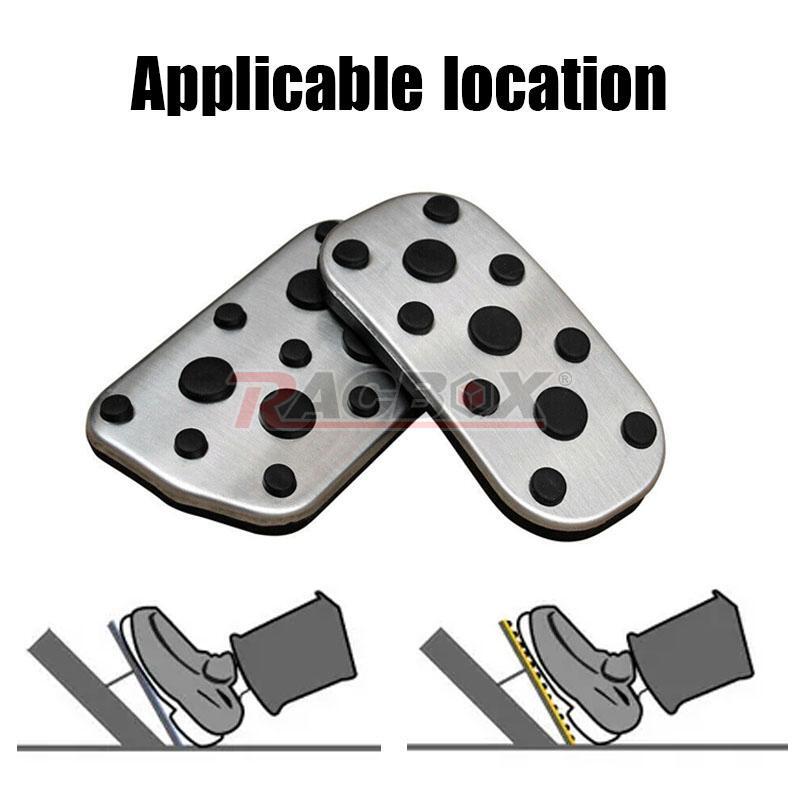 2Pcs Car Pedal Cover Accelerator Pad Non Slip Gas Brake Set Fits for Toyota CHR