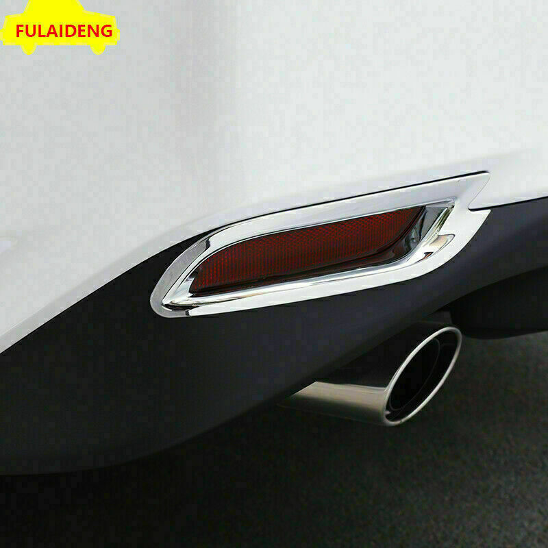 for Toyota for Camry L LE XLE 2018-2023 Chrome Rear Bumper Fog Light Frame Deco Trim