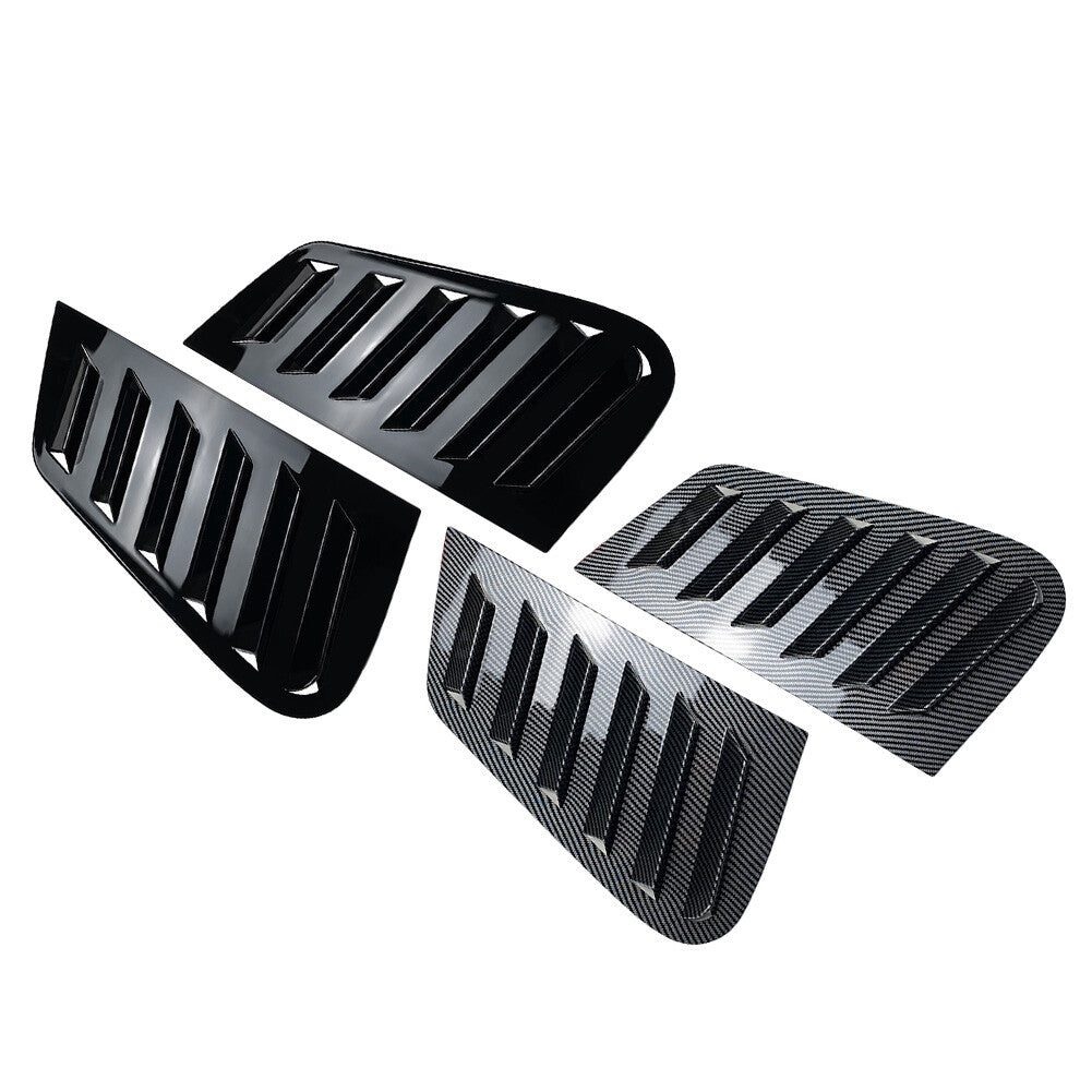 Rear Side Window Louver Vent Cover Trim for VW Polo 9N 2001-2009
