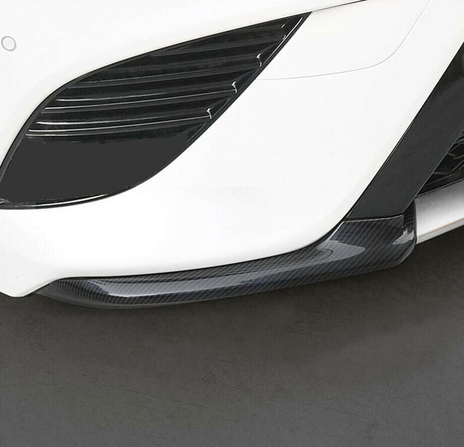 For 18-20 for Toyota for Camry Carbon Fiber Style Front Bumper Corner Lip Cover Trim 2P