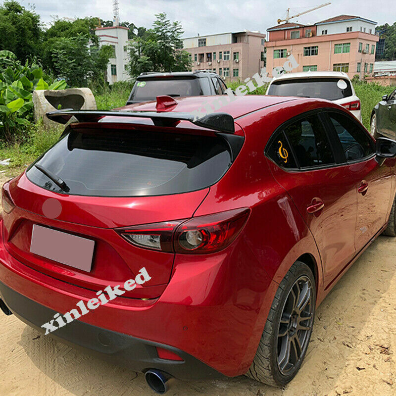 for Mazda CX-5 2017-2021 Real carbon fiber Rear Roof Spoiler Tail Lip Wing Bar