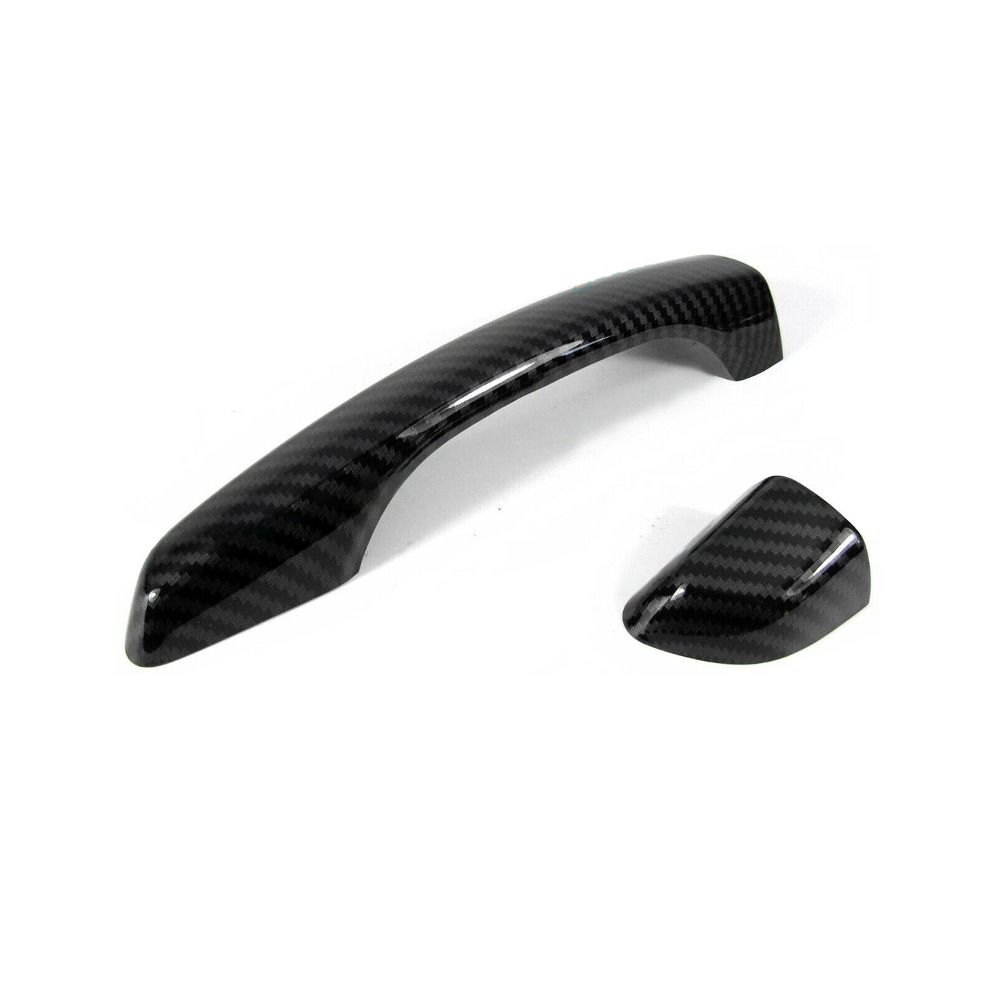 For 2017-2020 for Hyundai for Elantra Side Door Handle Covers Trims Glossy Carbon Fiber