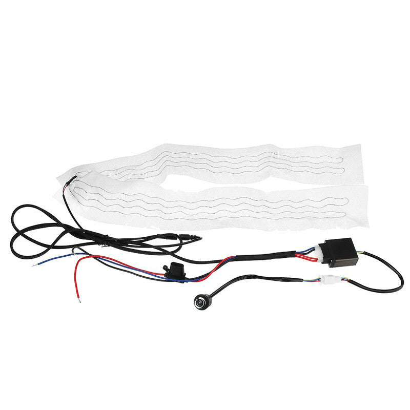 Car Modification Steering Wheel Heating Mat 12V Flocking Electric Heating Pad