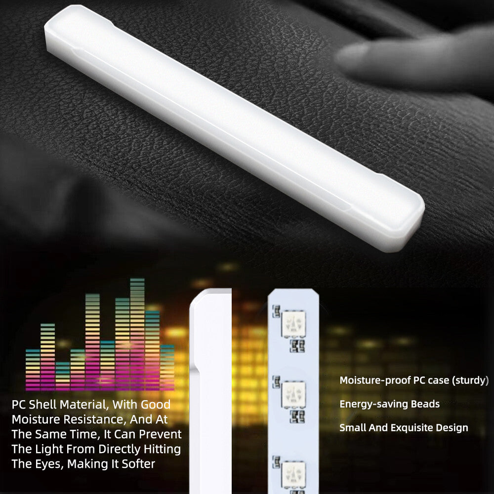 Car RGB Interior Ambient LED Strip Light Bluetooth Music Control Atmosphere Lamp