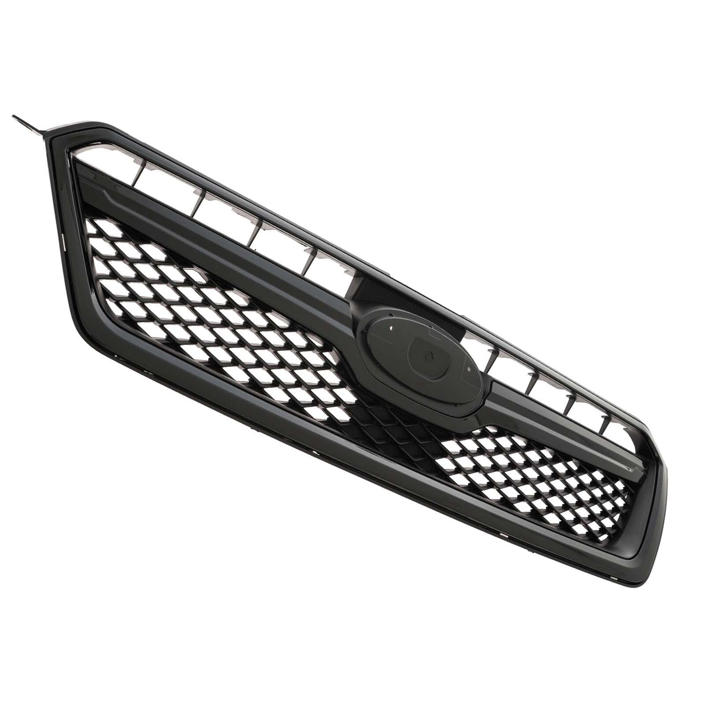 Front Bumper Grille for 2013 - 2015 for Subaru XV Crosstrek with Gloss Black Trim - v