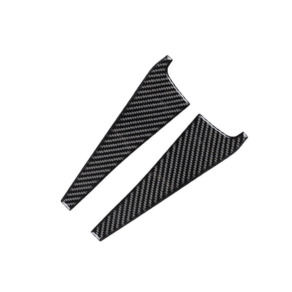 2X Carbon Fiber Interior Gear Shift Panel Cover Trim for Audi Q7 2007-2015 v
