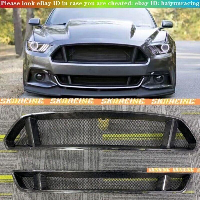 Carbon fiber upper front bumper grille for Ford for Mustang 2015-2017