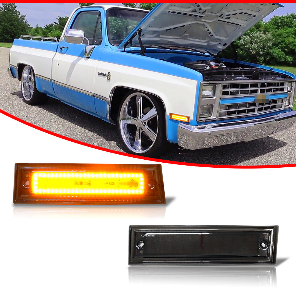 Full amber LED side marker lights for Blazer for GMC Jimmy C/K Suburban pickup- v
