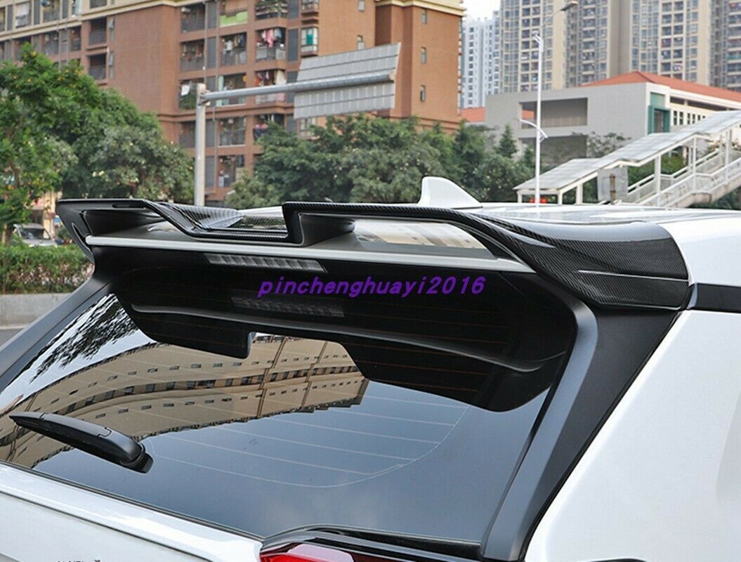 Carbon fiber Rear Trunk Spoiler Boot Lip Wing Cover for Toyota RAV4 2019-2024