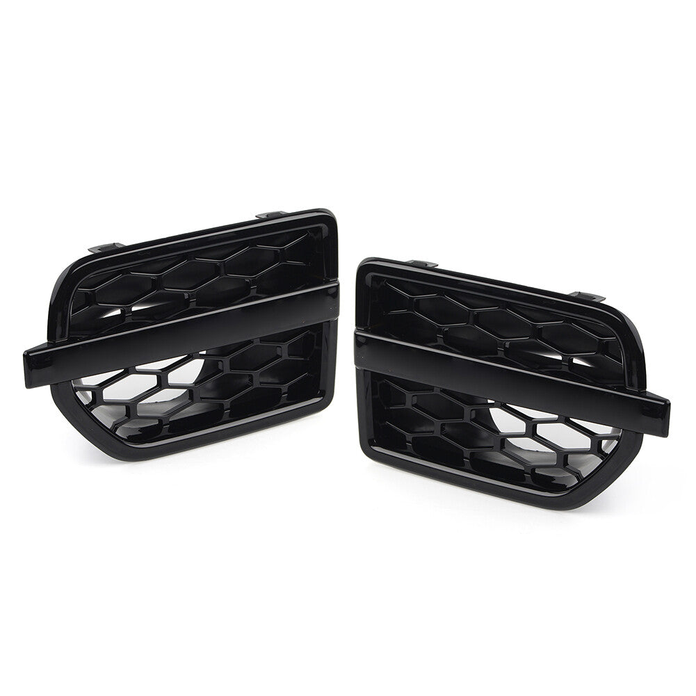 2x Front Grille Air Intake Fender Vent Grill Black for Land Rover LR4 2010-2016