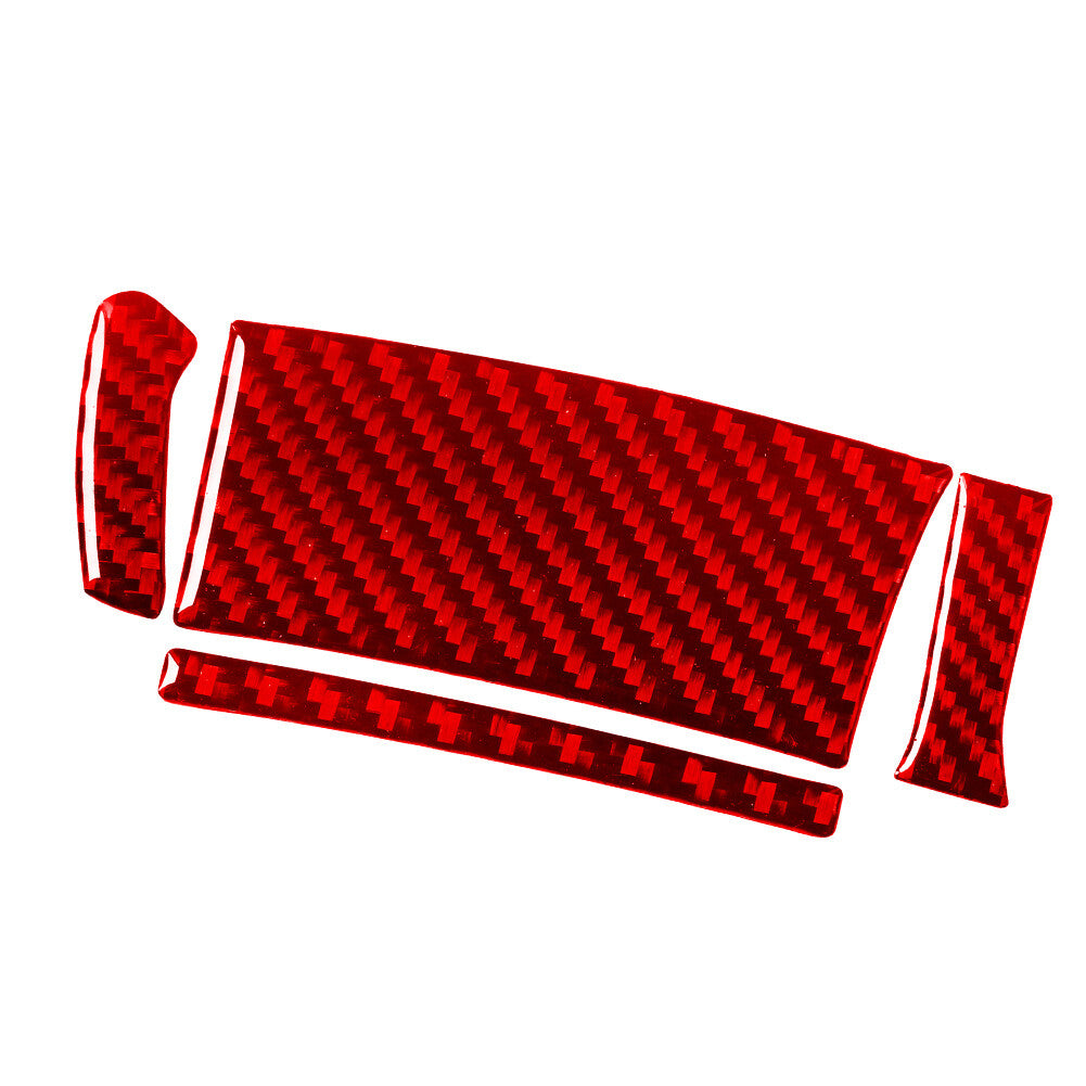 Carbon Fiber Automatic Gear Shift Panel Cover Trim for Jeep for Wrangler JK 2011-17 v