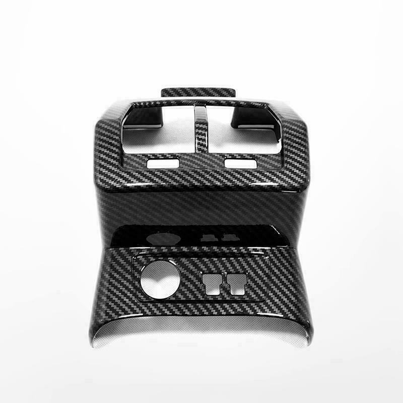 Interior Rear Armrest Box Air Outlet Frame Anti-kick Cover for Audi Q3 2019-2023