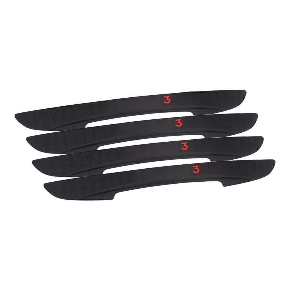 4x Car Door Edge Bumper Anti-Collision Guard Strip Protector for Tesla Model 3