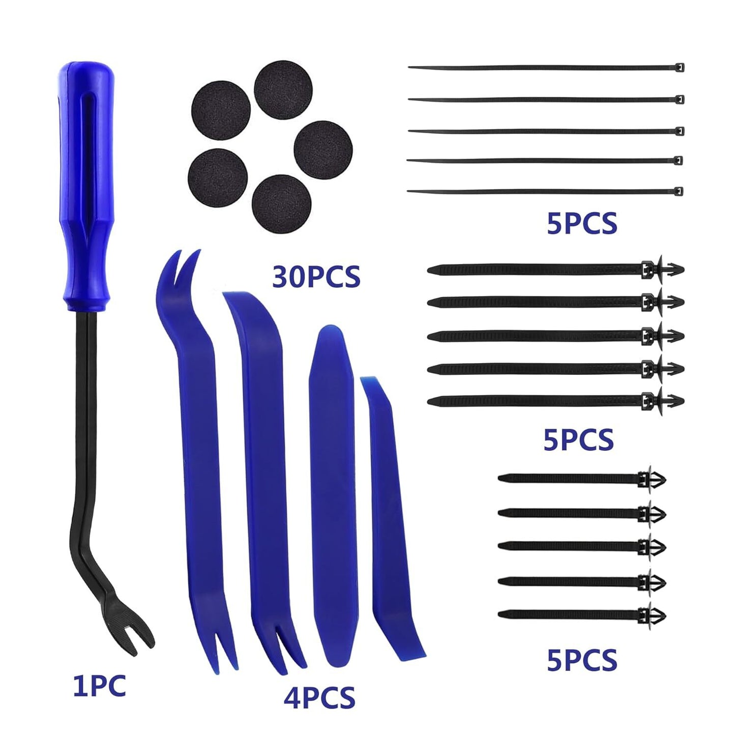 Automotive fastener clips, anti-collision clips, plastic rivets, 988pcs automatic fastener promotional kit