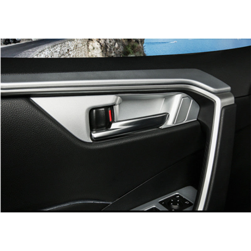 for Toyota RAV4 2019-2023 ABS Silver Car Interior Decoration Full Set Cover trim