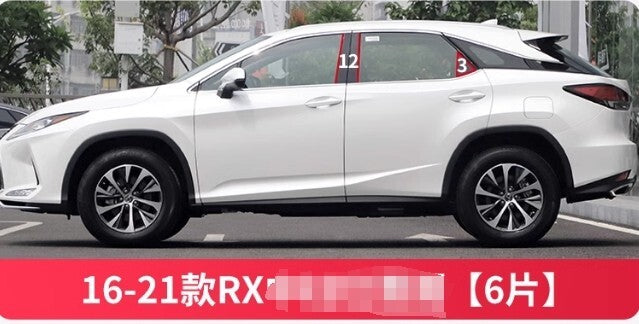 for Lexus RX 2021 Window Body Moldings Trim Protector Sticker Car Accessories