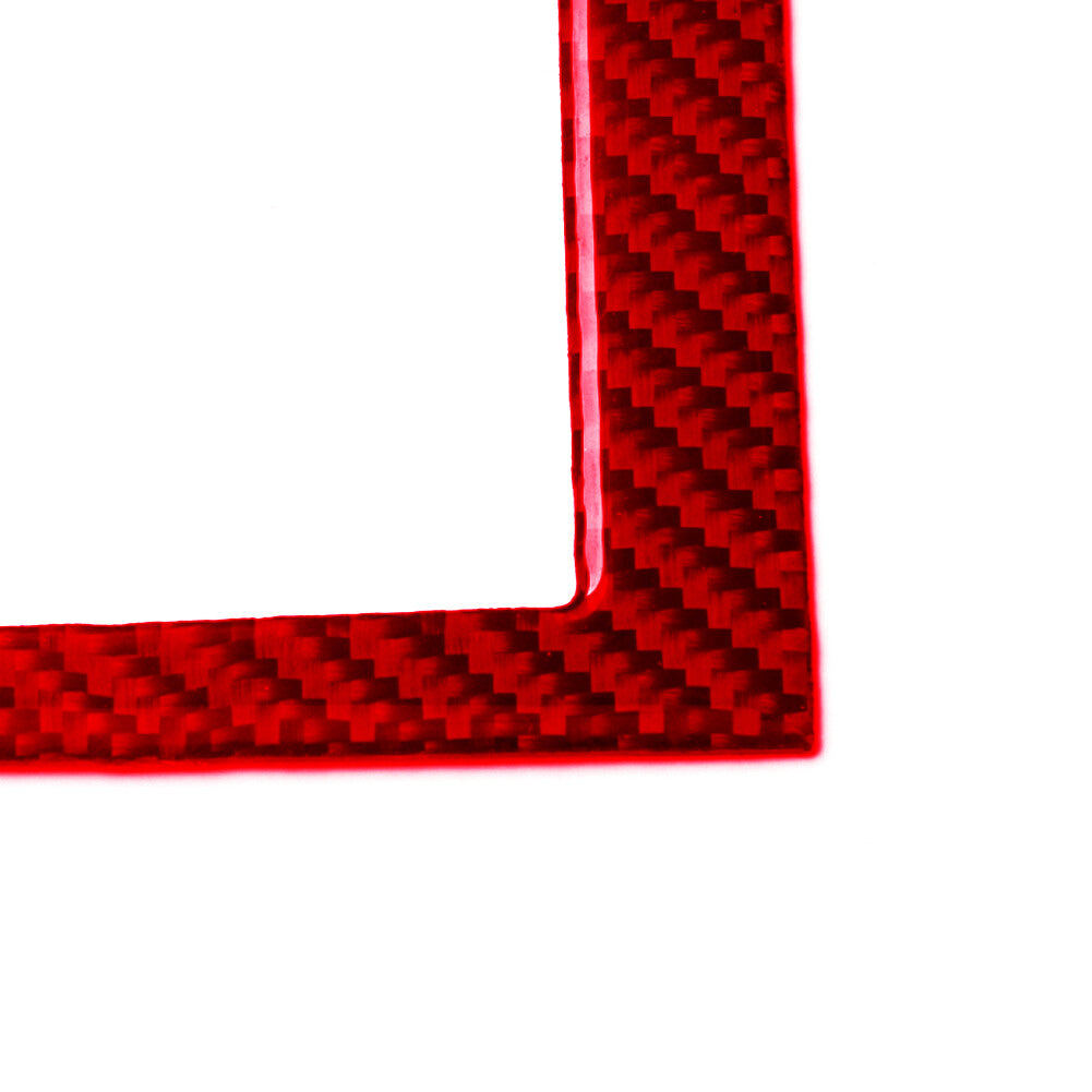 Carbon Fiber Interior Overhead Light Control Cover Trim For F 150 FX4 Red v