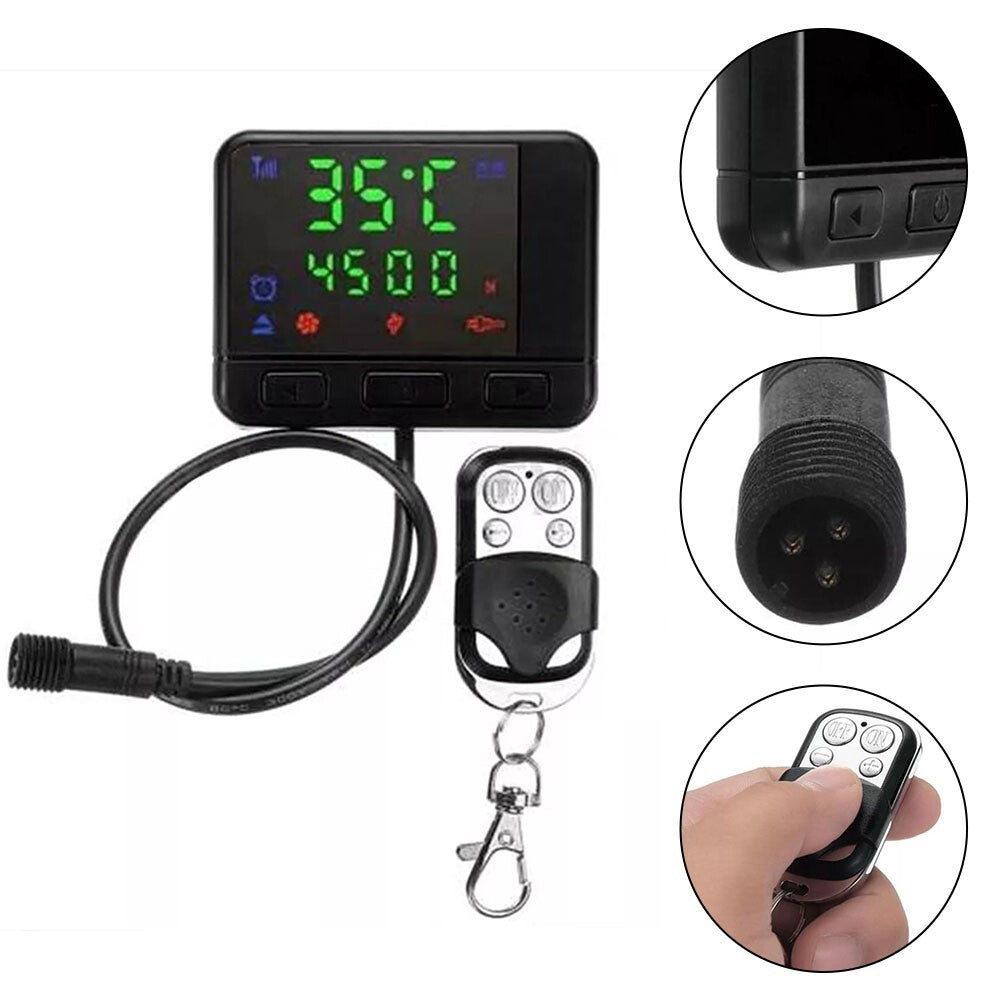 LCD Monitor Controller Switch & Remote Control For Car Air Diesel Parking Heater v