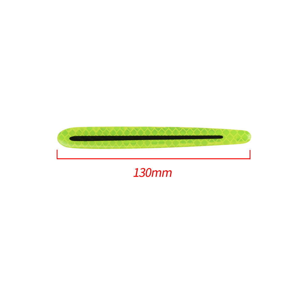 3D fluorescent green Car Door Handle Door Bowl Warning Sticker Exterior Trim