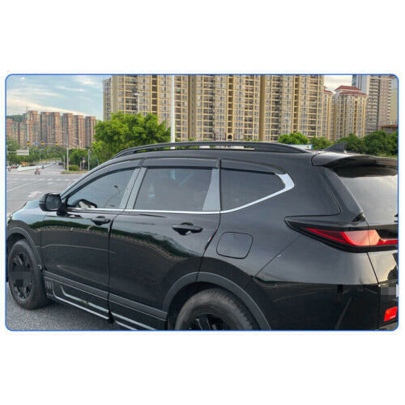 for Honda CR-V 2017-2022 Black Window Visor Vent Rain Guard Deflectors cover 6x