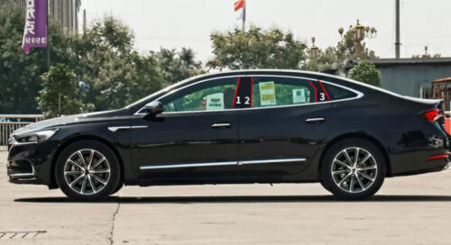 Piano Black Look Pillar Posts Door Window Strip Trim for Buick Lacrosse 2017-19