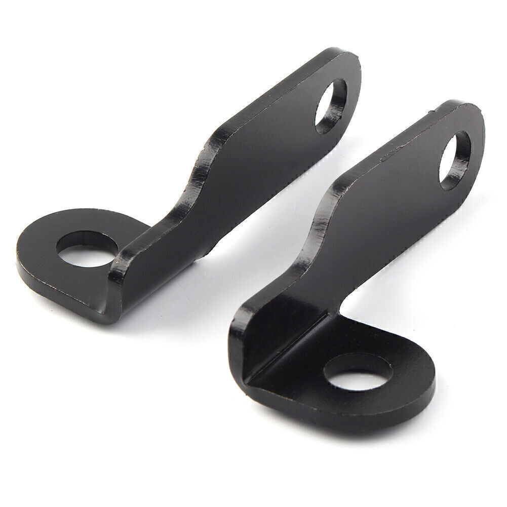 for Harley 2X Motorcycle Black Fork Clamp Turn Signal Light Mount Bracket Q