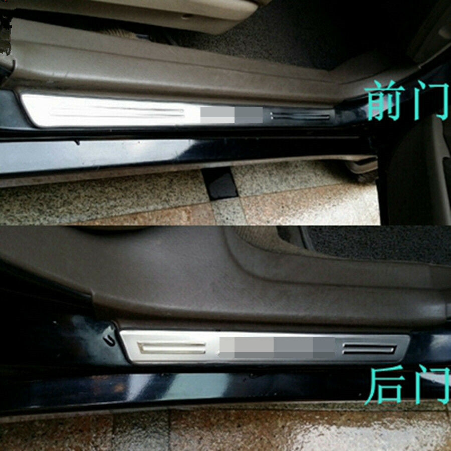 4P Stainless Outer Door Sill Scuff Plate Guard for Honda Accord Sedan 1998-2002