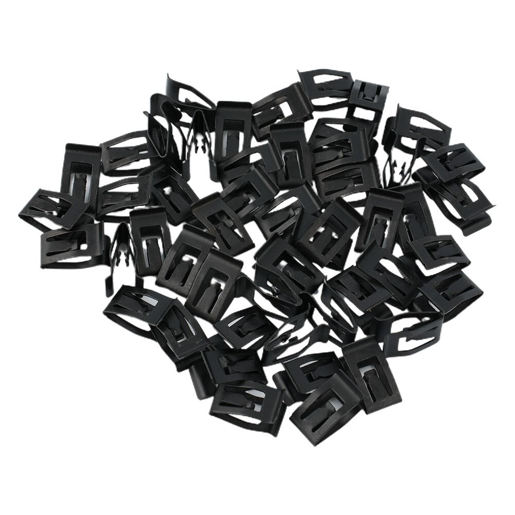 Automotive Bumper Car Clips Black Console Dash Dashboard Metal Retainer