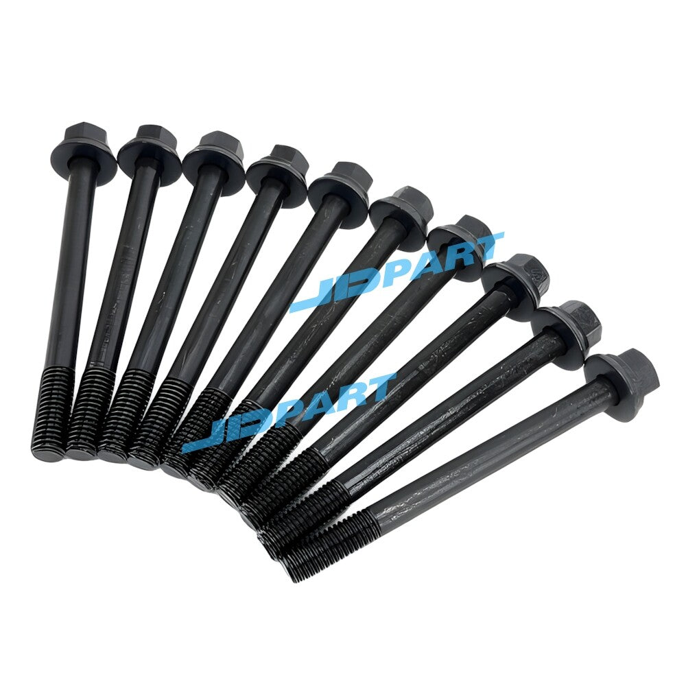 10-piece pack of cylinder head bolts for K21 excavator engine parts -