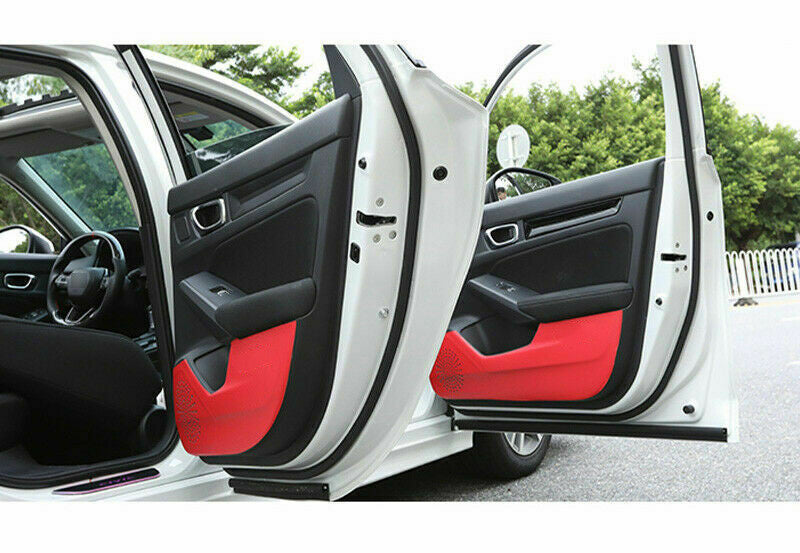 for Honda for Civic 2022-2023 Rrd Carbon Fiber Inner Door Anti-Kick Panel Stickers