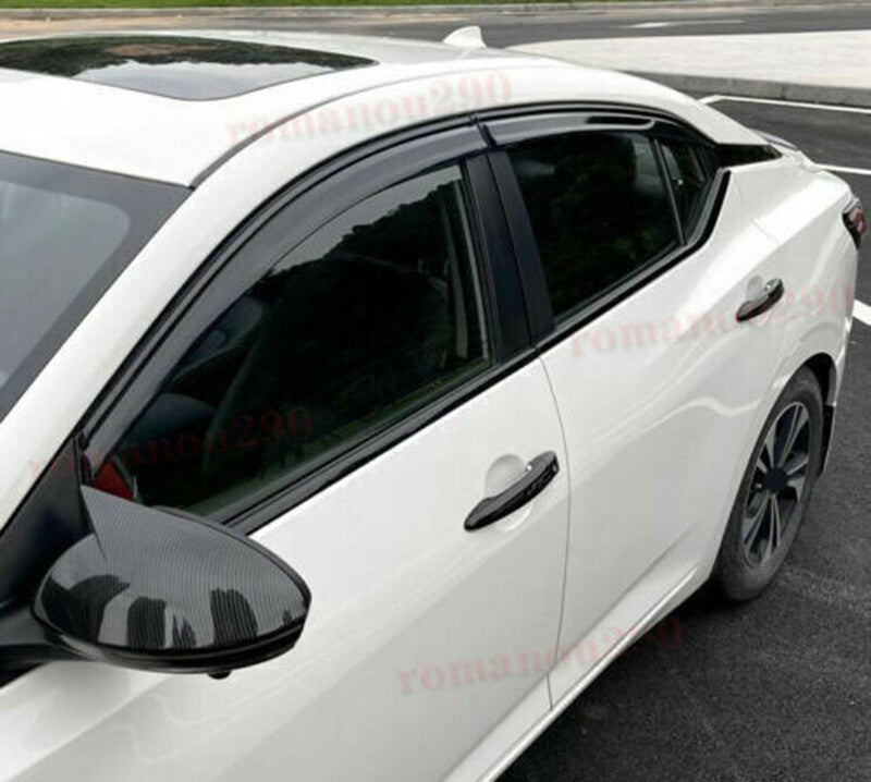 for Nissan Sentra 2020-2022 Black Steel Car Window Bottom Sill Strips Cover Trim