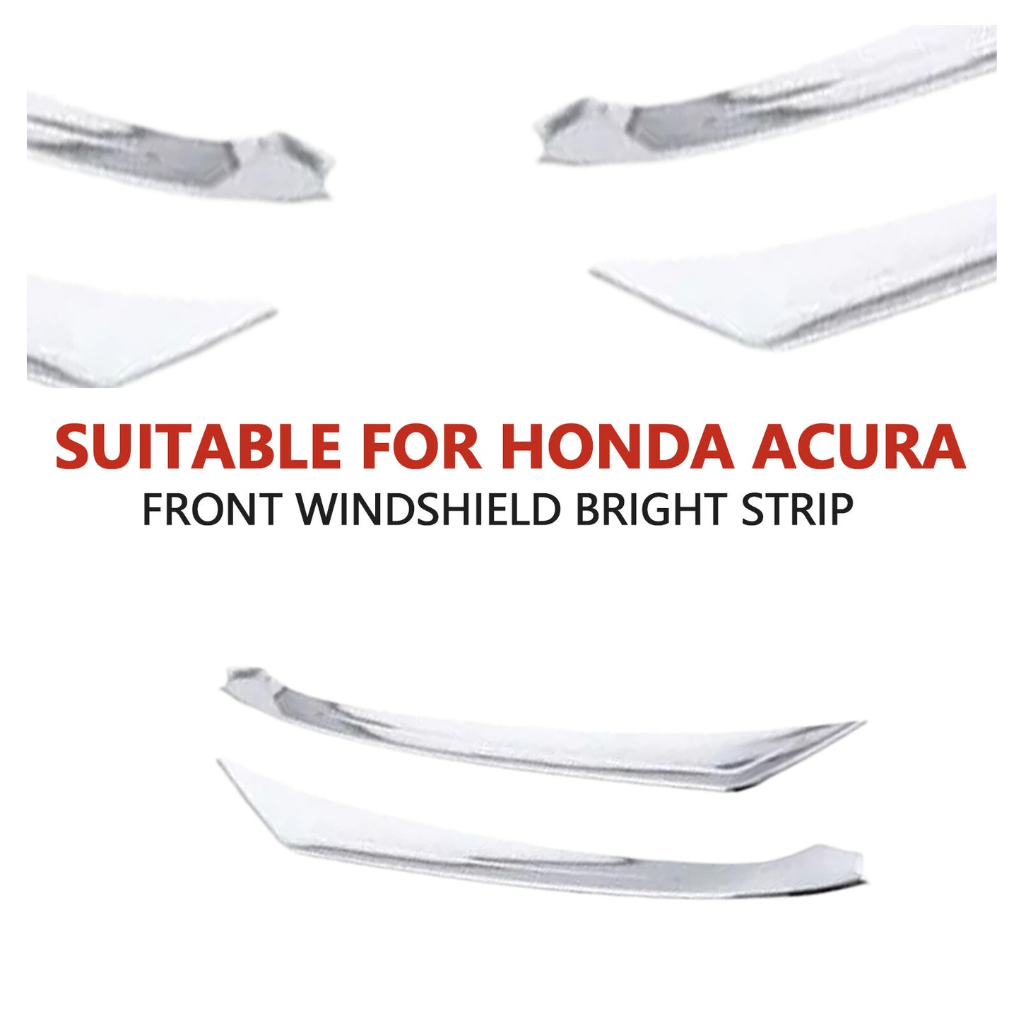 2x Front Bumper Fog Light Lamp Cover Molding Chrome Trim for Acura TLX 2015-2022