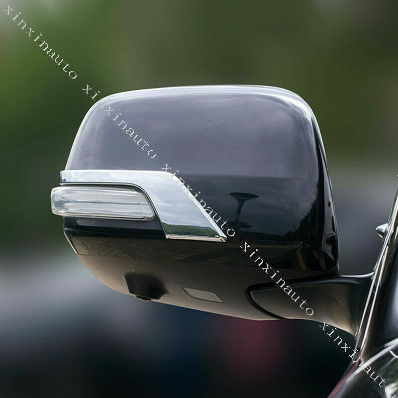 Glossy Black Rearview Mirror Cover Replace for Toyota for Land Cruiser LC200 2016-21