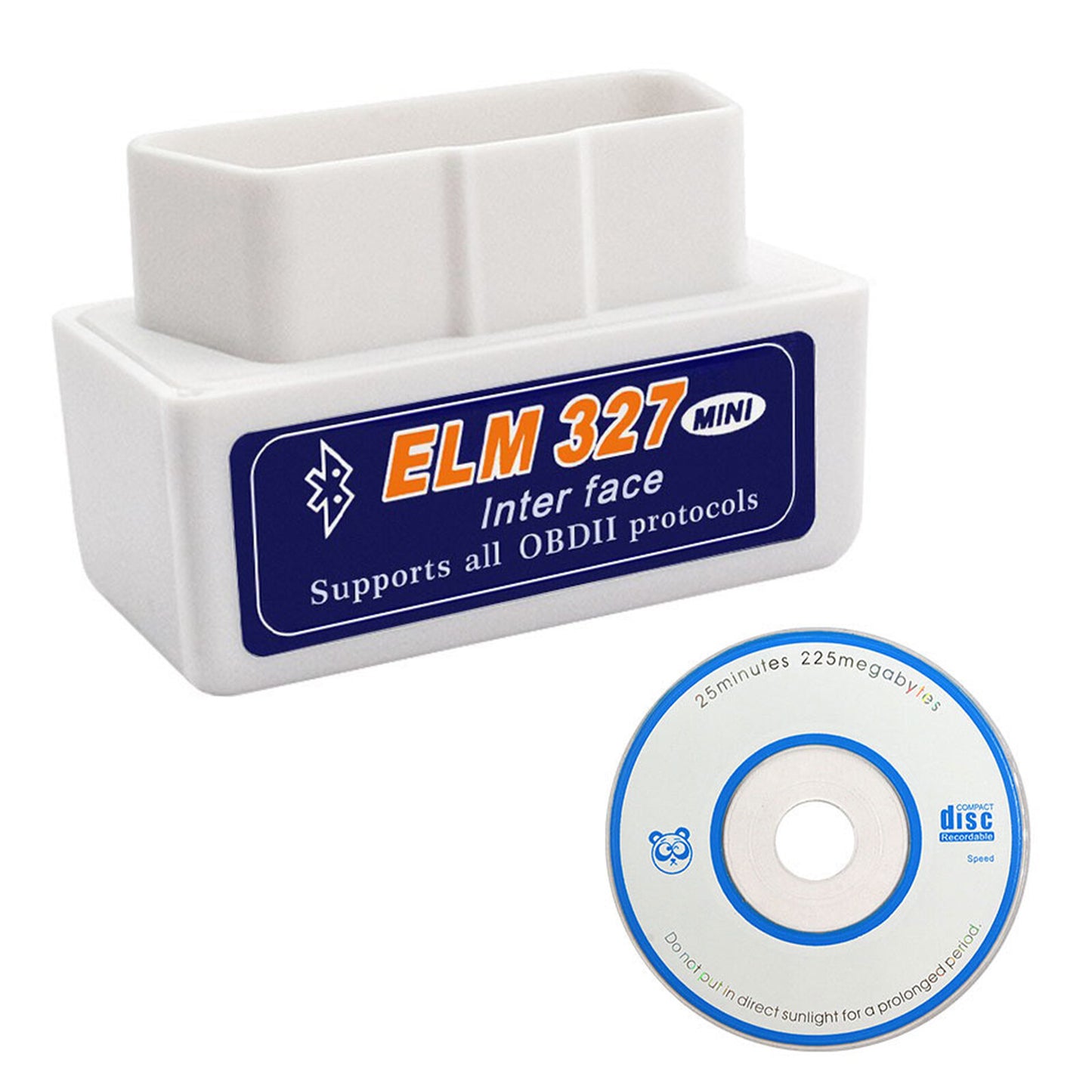 Car Auto Engine RPM OBD2 for Mini Diagnostic Interface Scanner Detector With CD