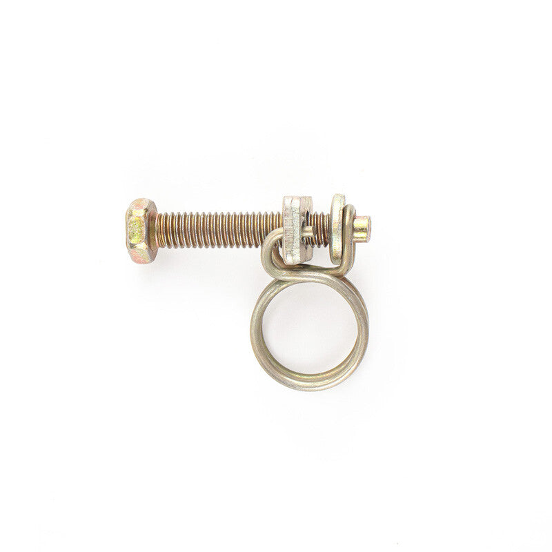 40pcs Car Size Iron Double Wire Hose Clamps Pipe Clip Screw Bolt Tight Fitting v