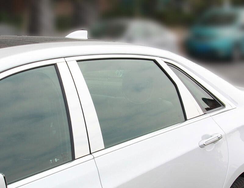 Suitable for Cadillac CT6 2016-2020 chrome steel door and window BC pillar rear panel cover