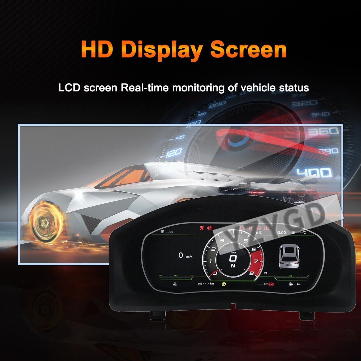 LCD Instrument Digital Cluster Speedometer Dashboard for Volkswagen for Tiguan 10-17 Q