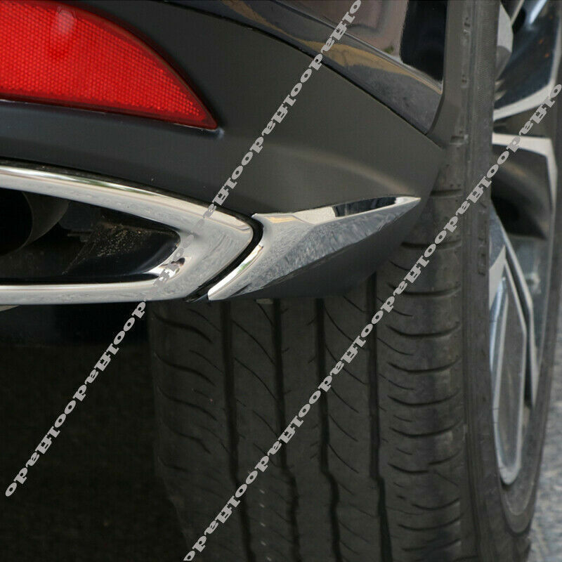 for Lexus RX RX300 RX450H 2020-2022 Chrome Rear Bumper Corner Guard Cover Trim
