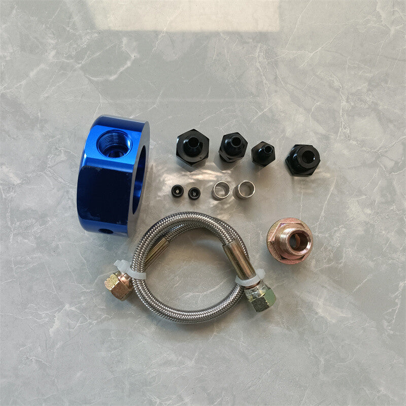 VTEC Head Conversion Kit - LS B18 B20 Aluminum Adapter Plate Sandwich Set Blue