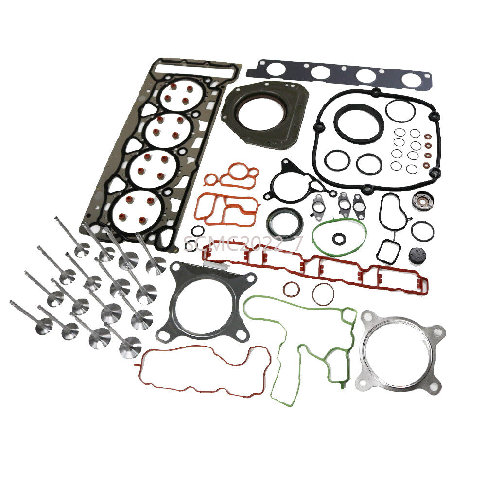 Engine Gasket Seal Set w/Valve for VW for Jetta GTI for Passat for AUDI A4 A5 Q5 CCZA CCTA