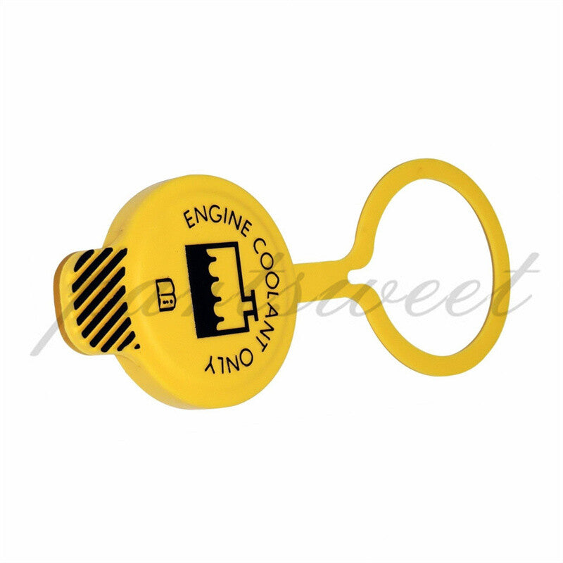 Yellow Engine Radiator Overflow Bottle and Cap Fits for Jeep WK XK JK for Ram 55056382AA