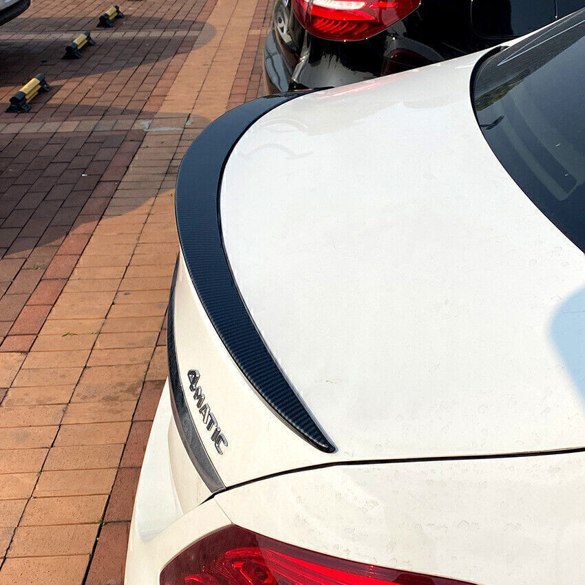 Carbon Look Rear Trunk Spoiler Wing For 2015-2021 for Benz C-Class W205 C300 Sedan