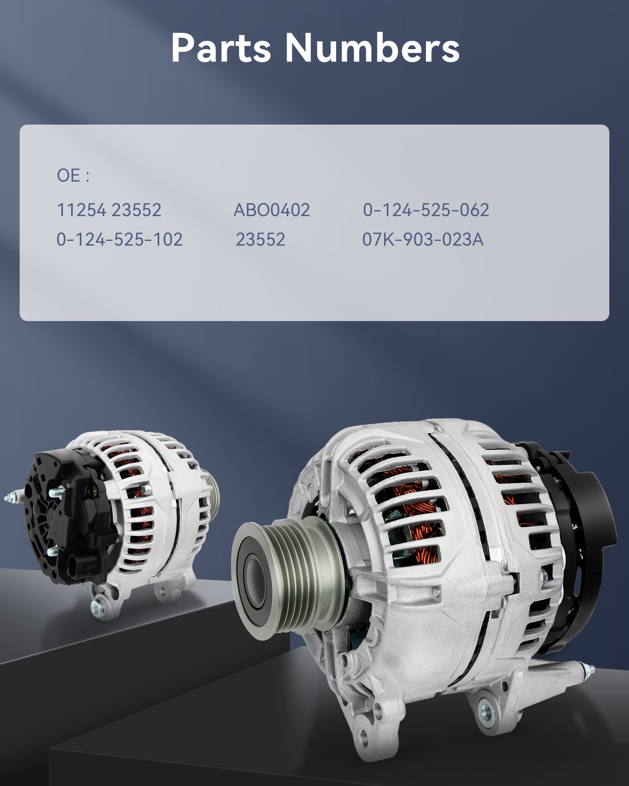 ABO0402 New Alternator 12V 140Amp Fit for 2005-2011 for Volkswagen for Jetta 2.5L
