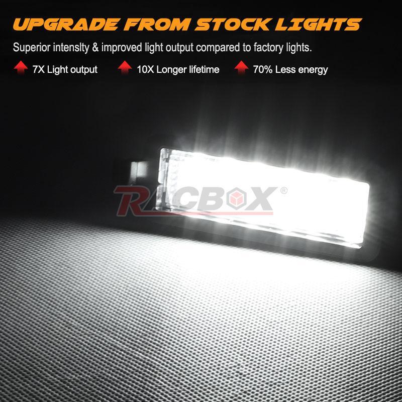 1PC 12V 18 LED License Plate Light Lamp White fits for Jeep Compass 2017-up