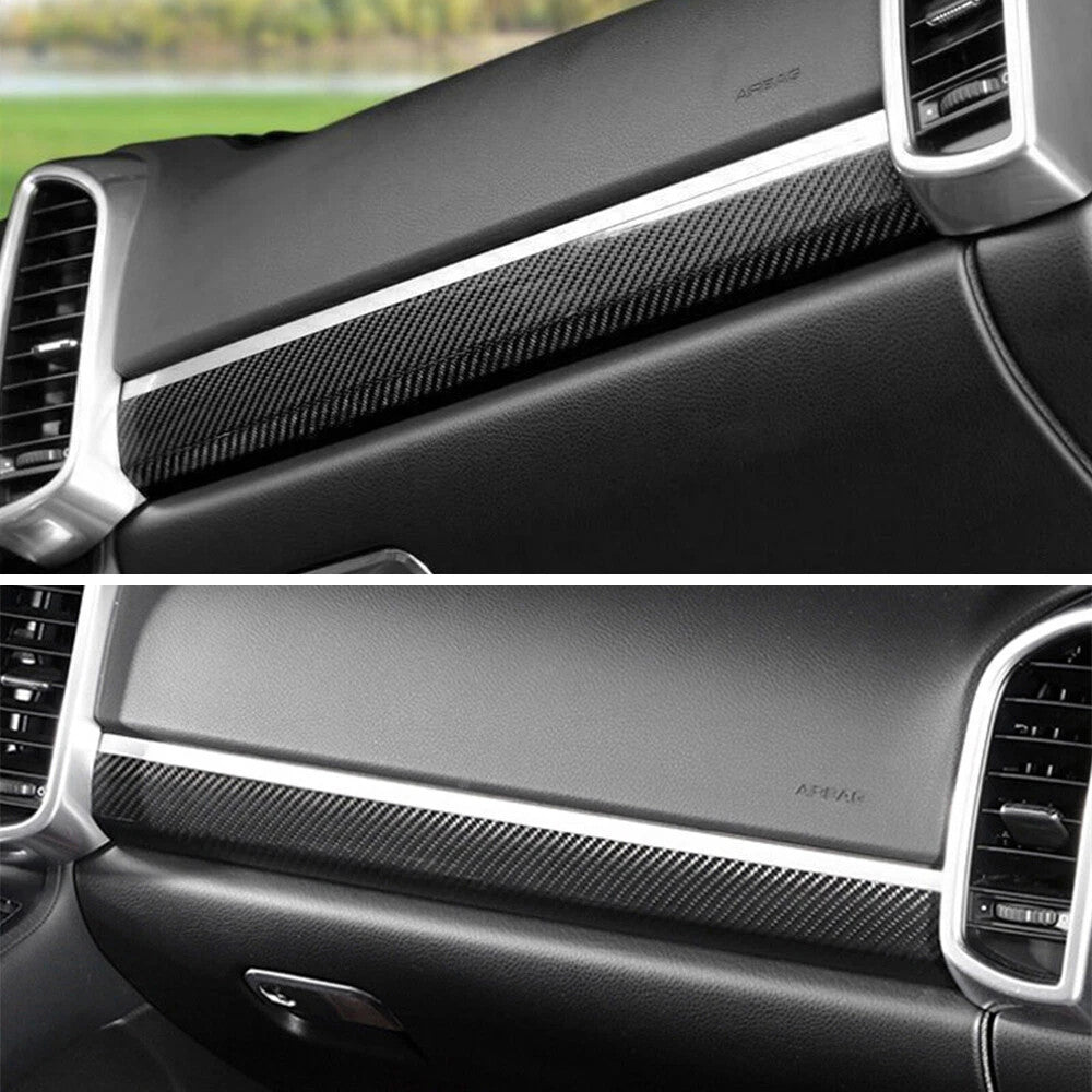 for Porsche for Cayenne 10-16 DRY Carbon Fiber Interior Center Dashboard Panel Cover