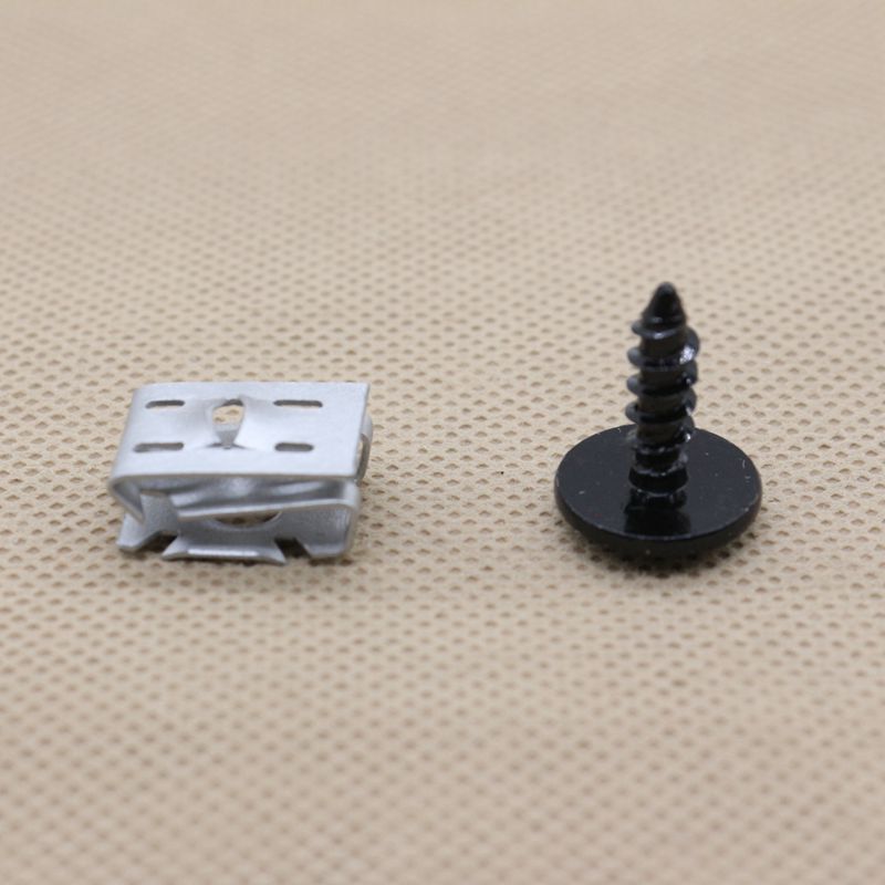 10 Mudguard Bumper U-nut Clips and Torque Tapping Screw Kits for Volkswagen N90974701, N90959101