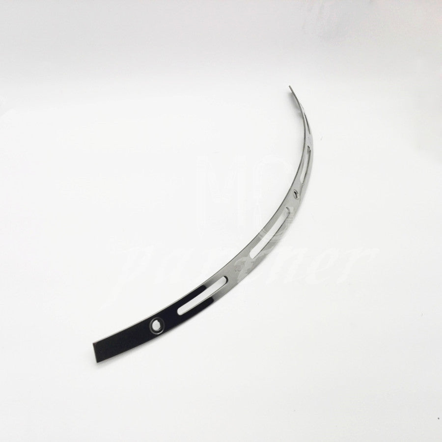 Chrome Slotted Batwing Windshield Trim for Harley 14-UP Electra Street Tri Glide