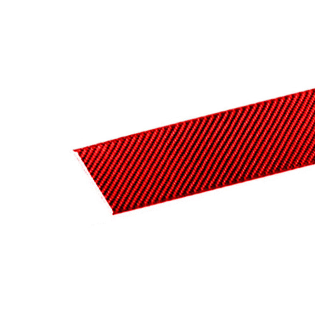 Red Carbon Fiber Door Speaker Side Panel Cover Trim for Porsche Taycan 2019-2022