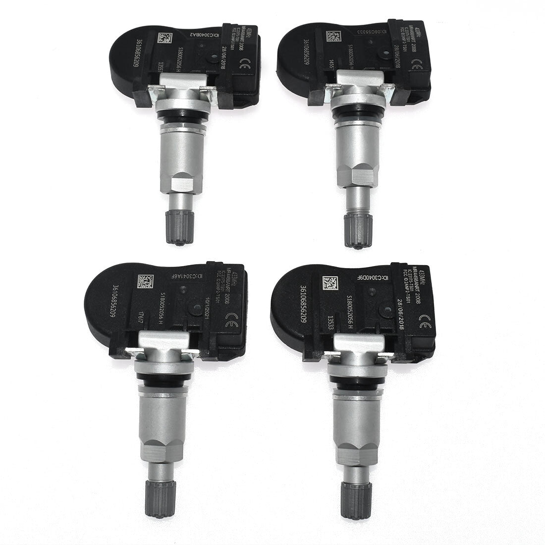 Set of 4 TPMS for BMW TPMS TIRE PRESSURE SENSOR 36106856209 36106881890 6855539